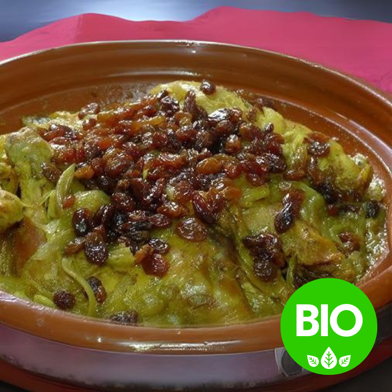 Tajine de poulet bio (pilons)